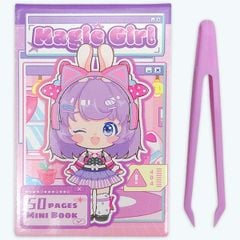 Trò Chơi Bóc Dán Sticker Mini - Cô Gái Mianmian Đáng Yêu - XM2504-1A/B