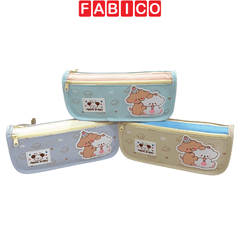 Hộp Bút Vải Canvas Yescholar Bé Gái Nhiều Ngăn Sức Chứa Lớn Phong Cách Hàn Quốc Dễ Thương