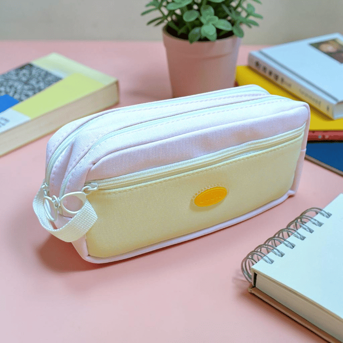 Bóp Viết Vải BD-6010 Cute Nhiều Ngăn Kinhshion – Túi Đựng Bút Canvas Dễ Thương Cho Học Sinh Sinh Viên