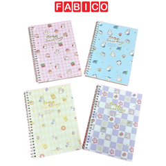 Vở Lò Xo A5 Bìa Thỏ con 130 Trang 80g Depai - Sổ Ghi Chép Cute Sổ Tay Học Sinh, Sinh Viên