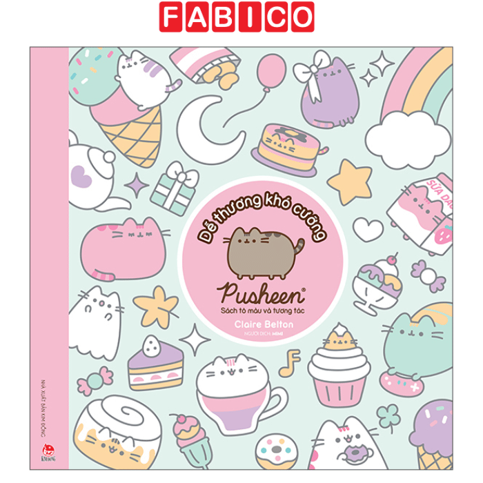 Sách Tô Màu Và Tương Tác Pusheen - Dễ Thương Khó Cưỡng | Sách Tô Màu Cho Bé Và Fan Pusheen