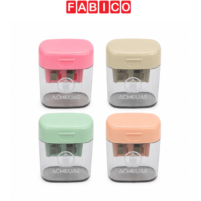 Combo 3 Gọt Bút Chì 2 Lỗ Acmeliae Có Nắp Đậy – Chuốt Chì Cho Bút Thường Và Chì Jumbo Chính Hãng