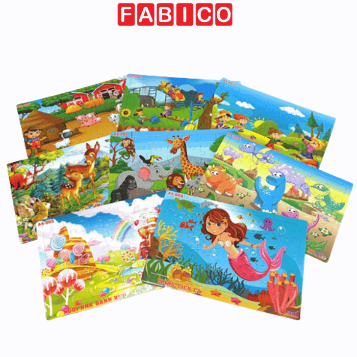 Bộ Xếp Hình A4 Puzzle Minh Châu 35 Mảnh – Đồ Chơi Giáo Dục Giúp Bé Phát Triển Tư Duy