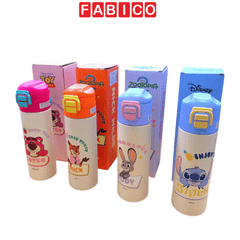 Bình Giữ Nhiệt Disney Cho Bé Kèm Ống Hút Silicone
