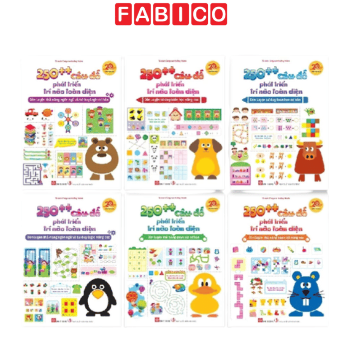 Bộ Sách 250++ Câu Đố Phát Triển Trí Não Toàn Diện Cho Bé