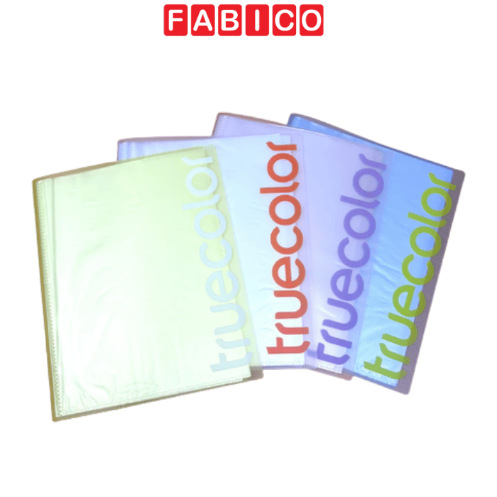 Bìa Lá 30 Ngăn A4 Truecolor Trong Suốt Pastel