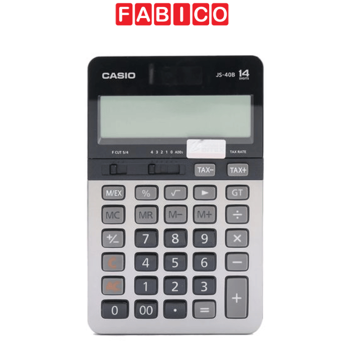 Máy Tính Văn Phòng Casio JS-40B - Màu Đen + Bút Ngẫu Nhiên