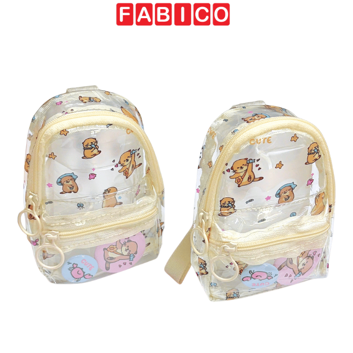 Bóp Mini Trong Suốt Cute Hoạt Hình MN-2001/MN-2003/MN-2004/MN-2005/MN-2007/MN-2008 – Túi Mini Treo Balo Dễ Thương
