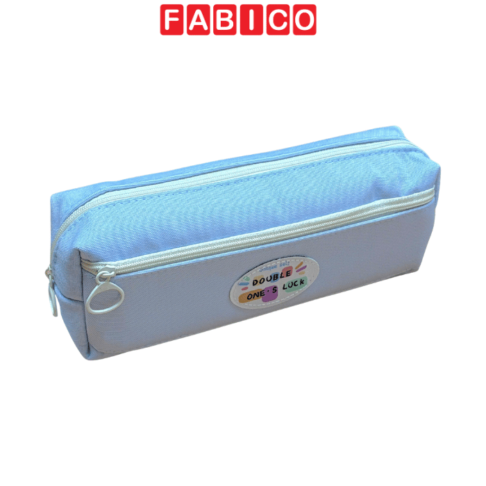 Bóp Viết Vải BD-6019 2 Ngăn Cao Cấp | Túi Đựng Bút Canvas Dung Tích Lớn Cho Học Sinh Sinh Viên