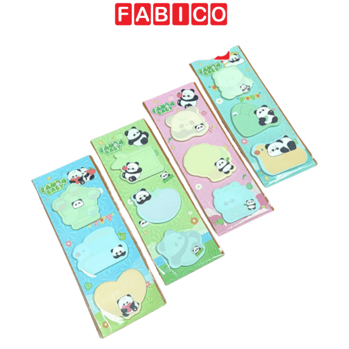 Giấy Note Panda Baby Dễ Thương 3 Mẫu Hình Gấu Trúc
