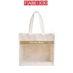 Túi Xách Vải Trong Suốt J458 Kinhshion – Túi Canvas Đi Học Basic