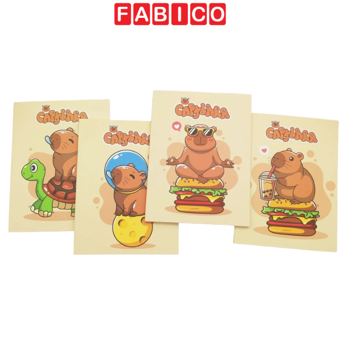 Tập Học Sinh Capybara The Sun Dễ Thương Giấy Mịn Viết Êm Tay