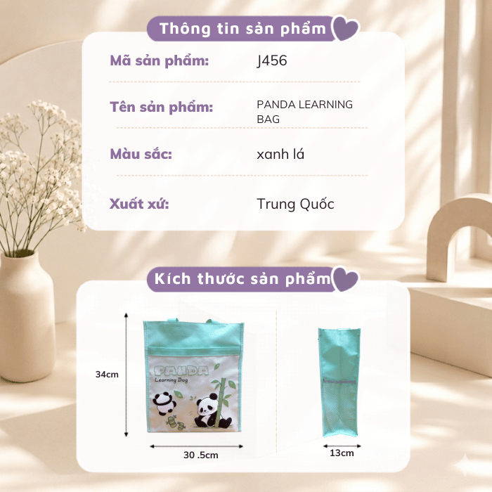 Túi Tote Canvas Nữ J456 J452 – Túi Xách Vải Đeo Vai Thời Trang