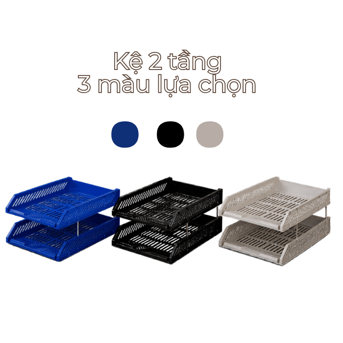 Kệ Hồ Sơ Đứng Elephant 2 Tầng / 3 Tầng – Khay Đựng Tài Liệu Nhựa Cao Cấp Cho Văn Phòng Và Học Tập