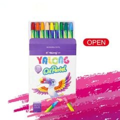 Bút Sáp Dầu Pastel Siêu Mịn Yalong YL95086 - 12/18/24 Màu Chuyên Nghiệp