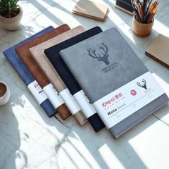 Sổ Da B5 Sổ Tay Bìa Da Depai Kẻ Ngang 80g 232 Trang Giấy Dày Chất Lượng Chống Nước Quà Tặng Sang Trọng