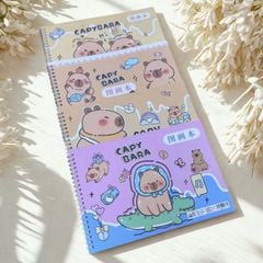 Vở Vẽ Mỹ Thuật Lò Xo A4 Depai Bìa Capybara 80g 30 Tờ A4-2005-3