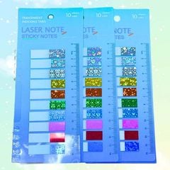 Giấy Phân Trang Depai - Giấy Nhớ Đánh Dấu Trang Tệp 10 Màu 200 Tờ Dạng Dài Nhiều Màu Sắc Tiện Lợi Đa Năng