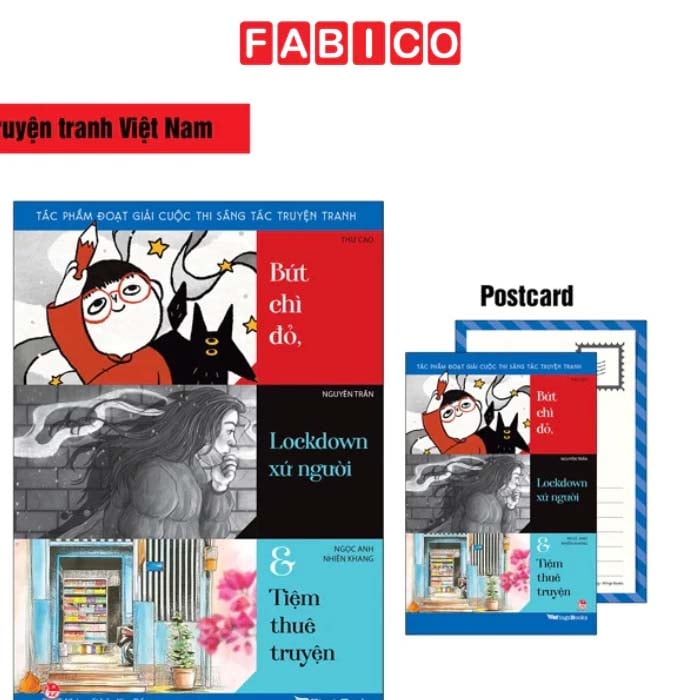 Bút Chì Đỏ, Lockdown Xứ Người Và Tiệm Thuê Truyện - Tặng Kèm Postcard