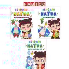 Combo 3 Sách Tô Màu - Bé Tô Màu Natra Kèm Sticker Dán Hình Dễ Thương