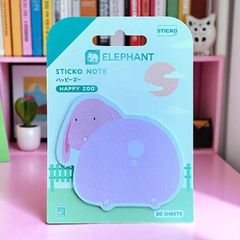 Set 20 Giấy Note Ghi Chú Elephant, Giấy Nhớ Hình Động Vật Chất Lượng Cao Tiện Lợi