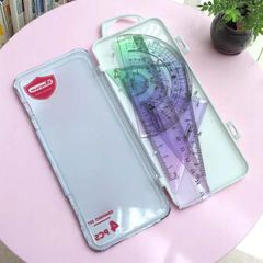 Bộ Dụng Cụ 4 Món Gradient Elephant - Eke, Thước kẻ, Đo Độ