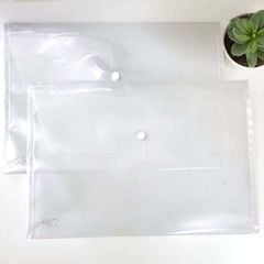 Combo 10 Túi Nhựa Đựng Tài Liệu Clear Bag F4 Elfen Trong Suốt Đựng Giấy A4