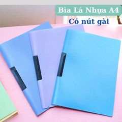 Combo 10 Bìa Lá A4 Có Nút Gài, Bìa Kinary Đựng Tài Liệu Chống Nước Nhiều Màu