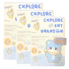 Sổ Tay A5 Dễ Thương Depai - Sổ Ghi Chú 264 Trang 80gsm - Sổ Nhật Ký Gấu Xanh Dễ Thương