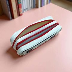 Bóp Viết Vải Disney U95415B Có Khóa Kéo Đôi Ngăn Rộng