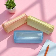 Bóp Viết Lưới KinhShion XL6222 - Túi Lưới Khóa Kéo 2 Ngăn Khoang Rộng Thoáng Khí