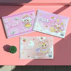 Tập Vẽ Mỹ Thuật Lò Xo 30 Tờ A4 Depai Bìa Babythree 80g A4-2005-6