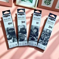 Bút Chì Phác Thảo Cao Cấp ACMELIAE 2H, H, 3H, 4H Dành Cho Mỹ Thuật Chuyên Nghiệp Chì Độ Đậm Chuẩn