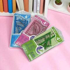 Bộ Thước Kẻ 4 Món Đo Độ, Eke Học Sinh Yalong YL233602-2