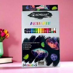 Hộp 14 Bút Chì Màu Vẽ 2 Đầu - Acmeliae 43978