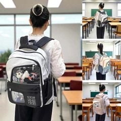 Balo Teen Nữ Omaska 9623 Kèm Huy Hiệu Thời Trang