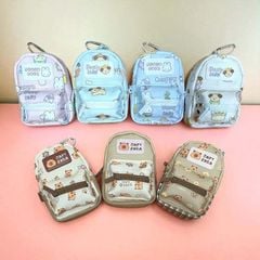 Móc Khoá Vải Hình Balo, Ví Mini Đựng Thẻ, Phụ Kiện Gắn Balo Túi Xách Capybara Dễ Thương