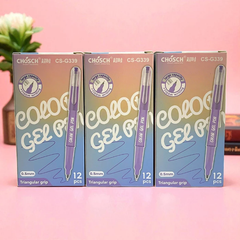 Hộp 12 Cây Bút Gel Mực Tím 0.5mm CHOSCH