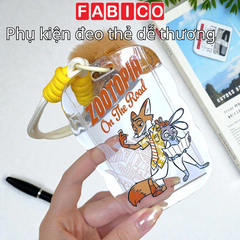 Thẻ Đeo Nhựa Cứng Trong Disney Zootopia Chính Hãng - Nick & Judy Dễ Thương