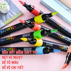 Bút Acrylic Marker Truecolor 12,24,36,48 Màu Soft Tip T11