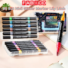 Bộ Bút Nhũ Glitter Marker Truecolor Dual Tip ZCF1199