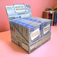 Hộp 10 Cây Bút Lông Bảng Viết Bảng Trắng Xóa Được - CHOSCH CS-P513 Mực Xanh