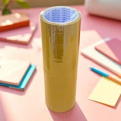 Combo 2 Cuộn Băng Keo Đục Elfen Màu Nâu 48mm