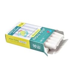 Hộp Phấn Trắng Không Bụi Viết Bảng Thiên Long (Hộp 10 Viên)