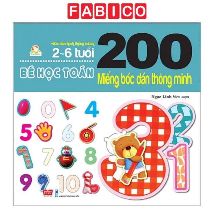 200 Miếng Bóc Dán Thông Minh - Bé Học Toán