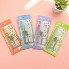 Bộ Bút Chì Kim Bấm 2B Ngòi 1.8mm Truecolor - Kèm Gôm Và Ruột Chì