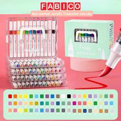 Bút Sơn Màu Acrylic Maker Truecolor T6 Hộp Nhựa 24/36/48 Màu Cao Cấp Vẽ Được Trên Mọi Chất Liệu