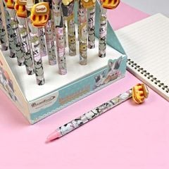 Bút Gel Tẩy Được Quantum Dessert Cat EG14 0.5mm Mực Xanh