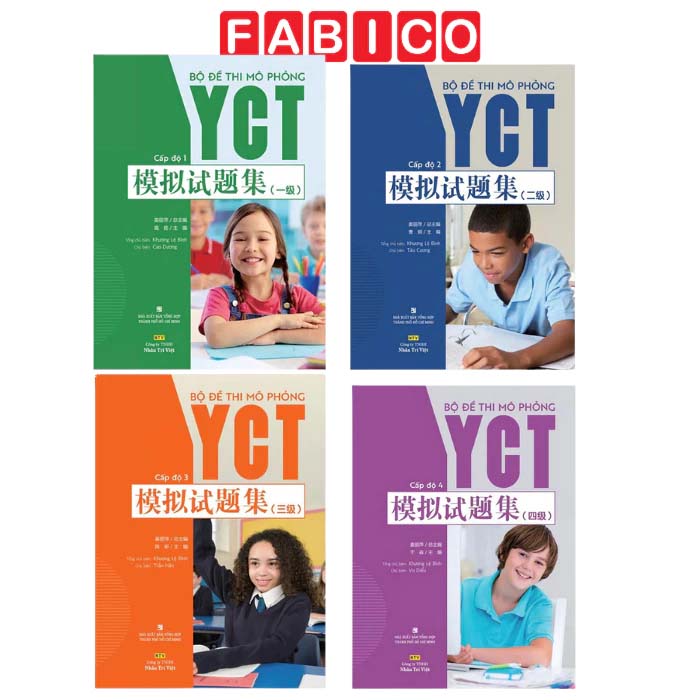 Bộ Đề Thi Mô Phỏng YCT - Cấp Độ 1, 2, 3, 4 (Bộ/Lẻ 4 Cuốn)