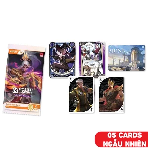 Card Bo Góc - Mobile Legends Bang Bang - Kayou KL01 (5 Cards Ngẫu Nhiên/Túi)